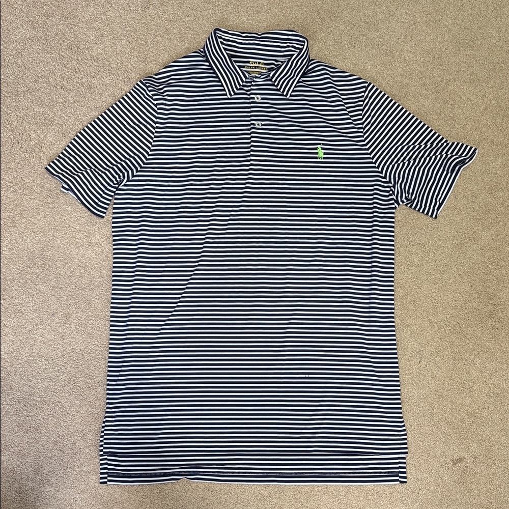 Striped Polo Shirt with Logo